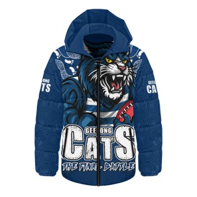 Geelong Cats Hooded Padded Jacket Final Clash Battle Edition