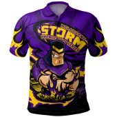 Melbourne Storm Polo Shirt Premiership Series Sports Gear