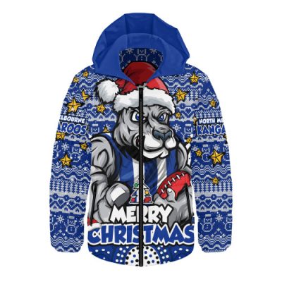 North Melbourne Hooded Padded Jacket Ugly Christmas Knit Patterns Vintage Jersey