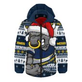 North Queensland Cowboys Hooded Padded Jacket Ugly Knit Style For Christmas Game Fans
