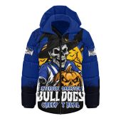 Canterbury-Bankstown Bulldogs Hooded Padded Jacket Dark Moon Rugby Halloween Battle Edition