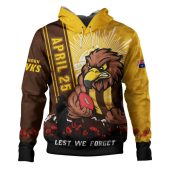Hawthorn Hoodie Anzac Day Lest We Forget Memorial