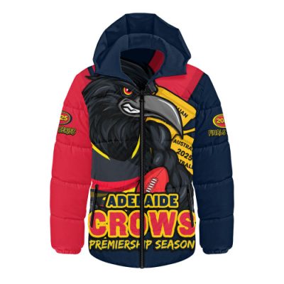 Adelaide Crows Hooded Padded Jacket Australian Football Finals Premiership Spirit