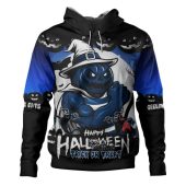 Geelong Cats Hoodie Dark Pumpkin Halloween Spirit