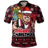 St Kilda Polo Shirt Festive Holiday Merry Christmas Vibe