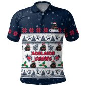 Adelaide Crows Polo Shirt Special Ugly Christmas Holiday Footy Fans