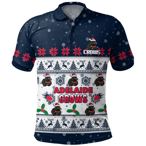 Adelaide Crows Polo Shirt Special Ugly Christmas Holiday Footy Fans Adelaide Crows Polo Shirt Special Ugly Christmas Holiday Footy Fans