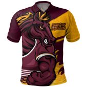Brisbane Broncos Polo Shirt Defend The Pride