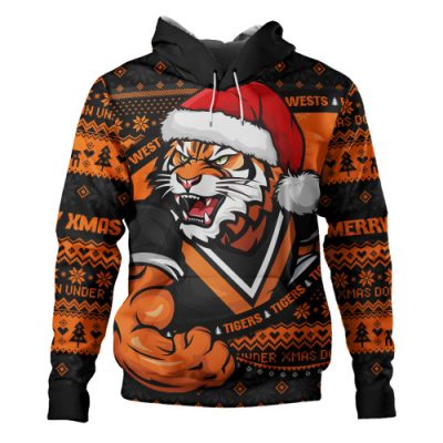 Wests Tigers Hoodie Ugly Knit Style For Christmas Game Fans