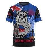 Western Bulldogs T-Shirt ANZAC Day Honour And Football Legacy
