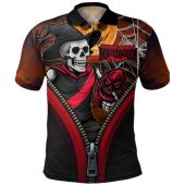 Essendon Polo Shirt Halloween Night Reaper Zipper