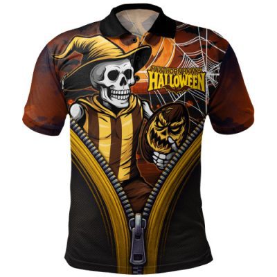 Hawthorn Polo Shirt Halloween Night Reaper Zipper