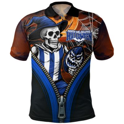 Melbourne Polo Shirt Halloween Night Reaper Zipper