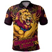 Brisbane Lions Polo Shirt Spirit Warriors Of The Game