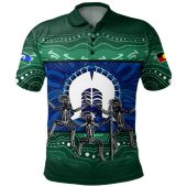 Indigenous Australian Aboriginal Polo Shirt Torres Warrior Spirit NAIDOC Week Dance Edition