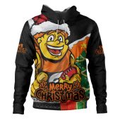 GWS GIANTS Hoodie Santa Scoring Touchdown On Christmas Game Day