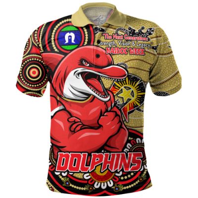 Redcliffe Dolphins Polo Shirt Spirit Of NAIDOC Series