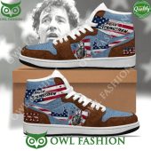 USA Rock Singer Bruce Springsteen Air Jordan High Top 1 Sneaker