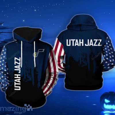 NBA Utah Jazz Navy US Flag Pullover Hoodie