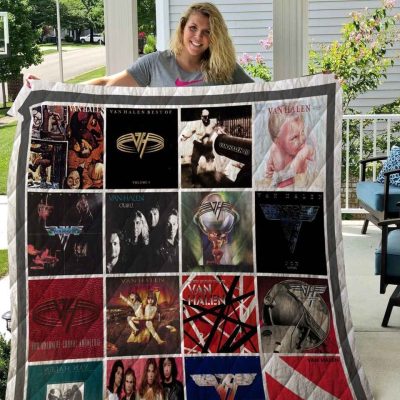 Van Halen Albums Collection Quilt Blanket