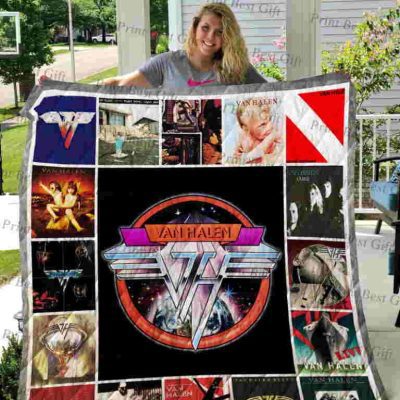 Van Halen Albums Quilt Blanket V2