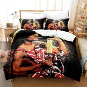 Van Halen Eddie Black Bedding Set