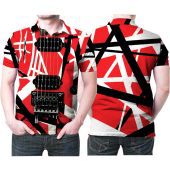 Van Halen Guitar Design Pattern Polo Shirt