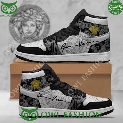 VERSACE Logo X AIR JORDAN 1 Printed Sneaker High Top