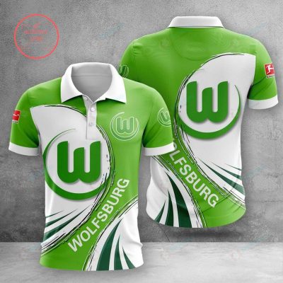 VfL Wolfsburg Green White Polo Shirt