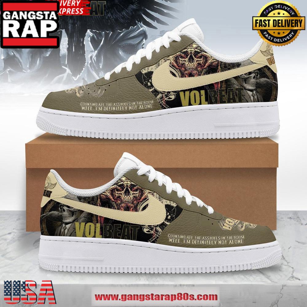 Volbeat Rebellion Limited Edition Air Force 1 Running Sneakers Shoes Volbeat Rebellion Limited Edition Air Force 1 Running Sneakers Shoes