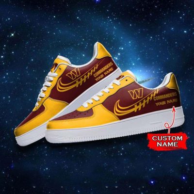 NFL Custom Name Washington Commanders Super Bowl Air Force 1 Sneaker Shoes