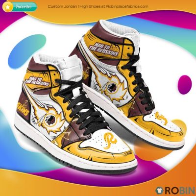 NFL Washington Redskins Hail To Air Jordan 1 High Sneakers