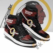 NFL Washington Redskins Black Brown Air Jordan 1 High Sneakers
