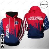 NBA Washington Wizards US Flag Pullover Hoodie