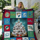 NFL Miami Dolphins Quilt Blanket V10