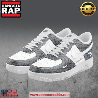 West Virginia Football x Limited Edition Air Force 1 Running Sneakers Shoes
