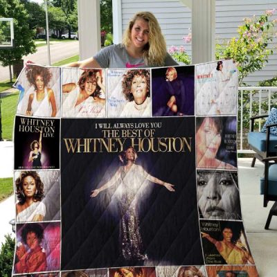 Whitney Houston Quilt Blanket V5