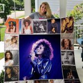 Whitney Houston Quilt Blanket V2