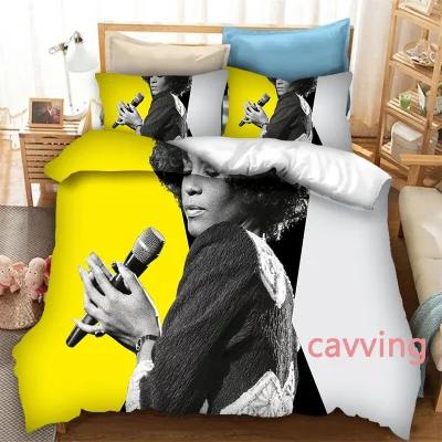 Whitney Houston Yellow Bedding Set