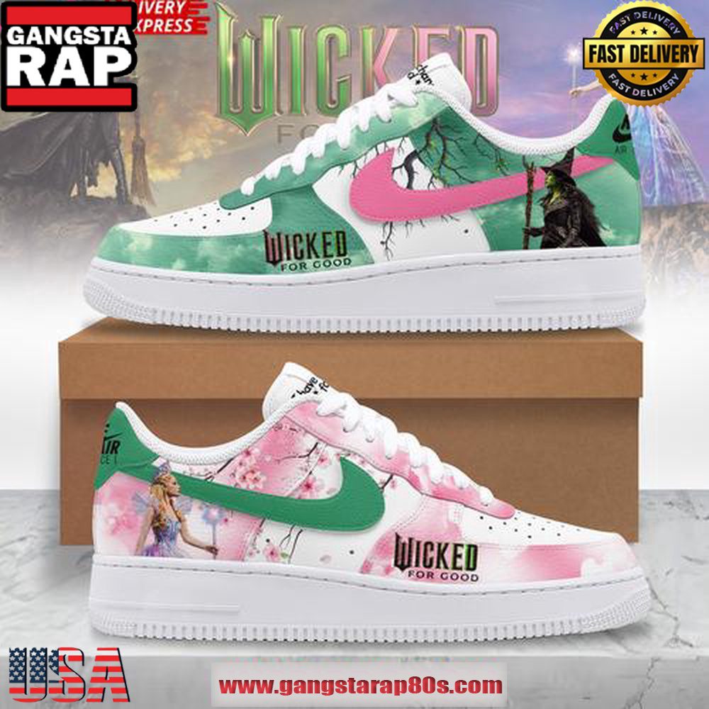 Wicked For Good Limited Edition Air Force 1 Running Sneakers Wicked For Good Limited Edition Air Force 1 Running Sneakers