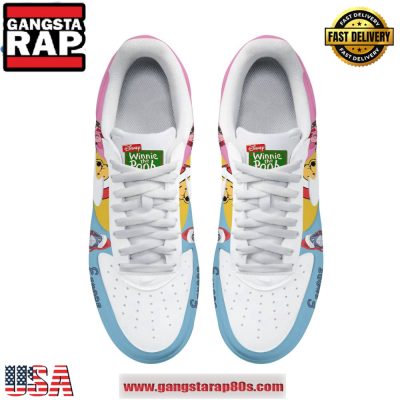 Winnie The Pooh Disney Movie Christmas Limited Edition Air Force 1 Running Sneakers Shoes