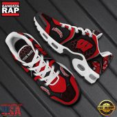NFL Custom Name Wisconsin Badgers Max Plus Shoes - Running Sneakers