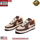 X Louis Vuitton Air Force 1 Sneakers Shoes Brown Monogram0032.jpg - demo10