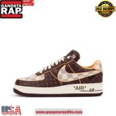 X Louis Vuitton Air Force 1 Sneakers Shoes Brown Monogram5862.jpg - demo10
