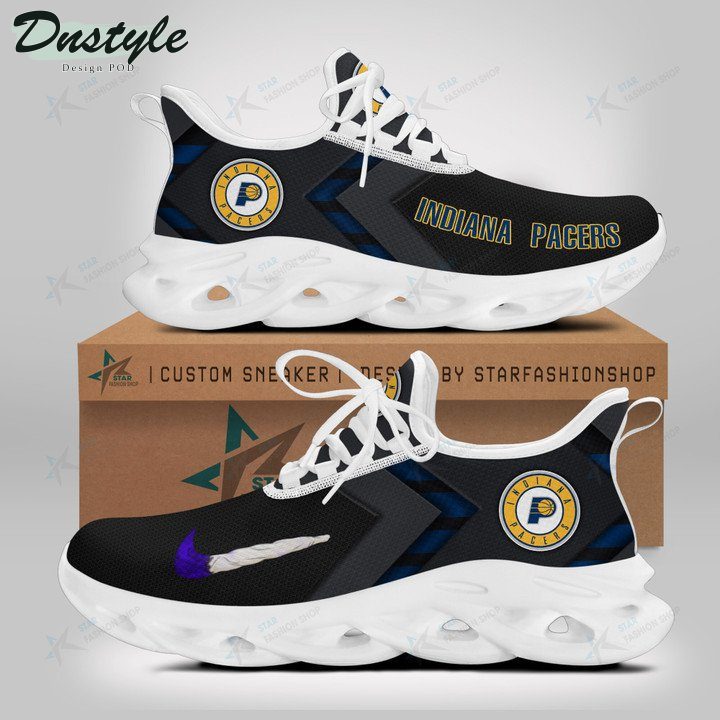 NBA Indiana Pacers Black Blue Max Soul Shoes NBA Indiana Pacers Black Blue Max Soul Shoes