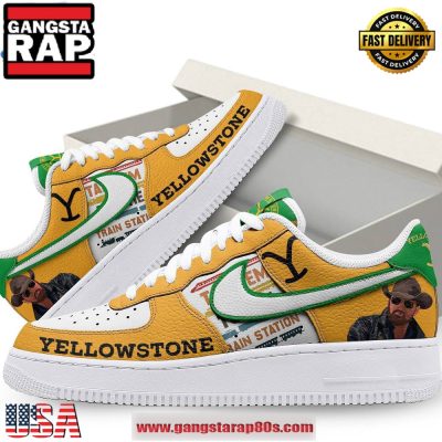 Yellowstone Cowboy Limited Edition Air Force 1 Running Sneakers Shoes