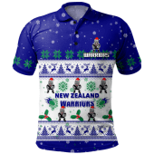 New Zealand Warriors Christmas Custom Polo Shirt - Special Ugly Christmas Polo Shirt