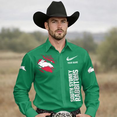 NRL Men New Style Button-up Shirt Custom Any Name Gifts 10