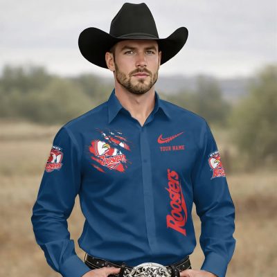 NRL Men New Style Button-up Shirt Custom Any Name Gifts 12