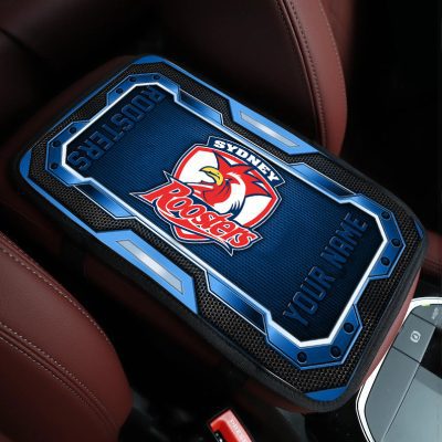 NRL Car Armrest Pad Custom Name Gifts For Fans - Limited Edition